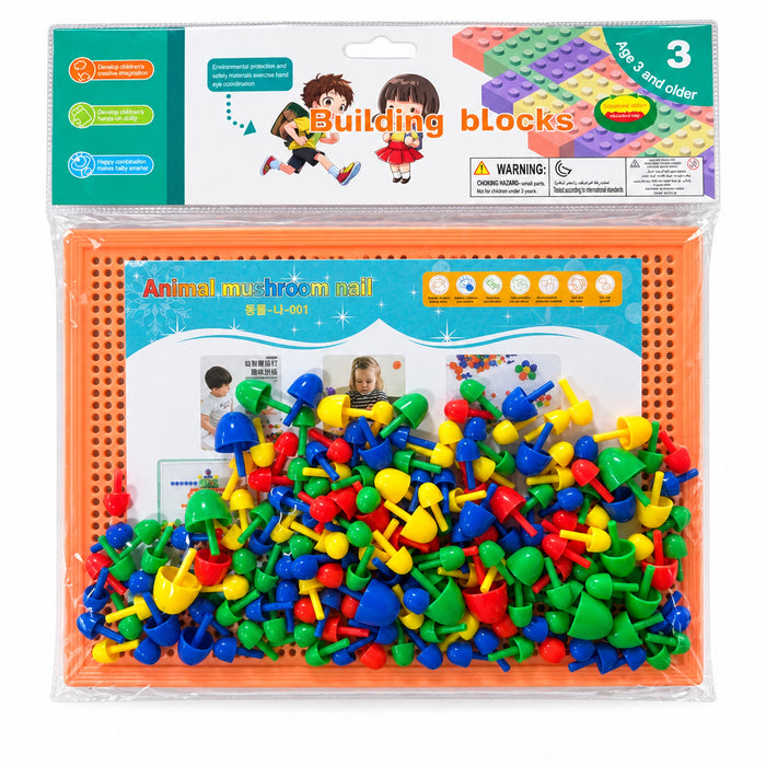 Building Blocks Animal Mushroom Nail, No. JL-001 & JL-002