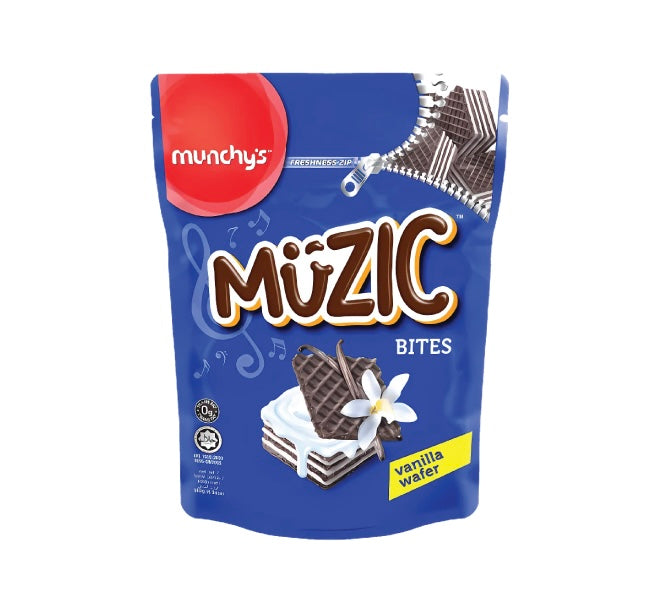 Muzic Vanilla Cream Wafer Cubes 180g