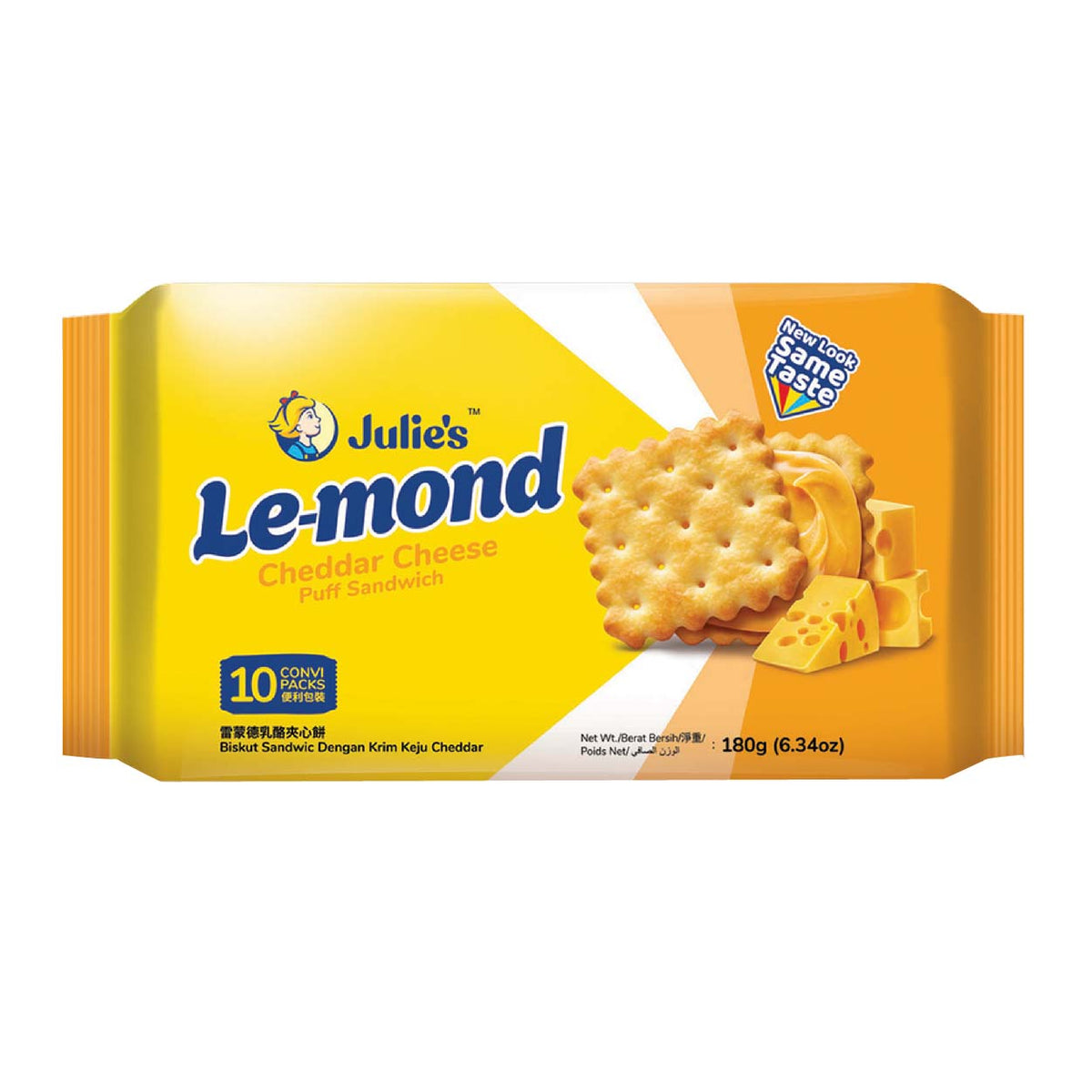 Julie’s le-mond cheddar cheese 180g