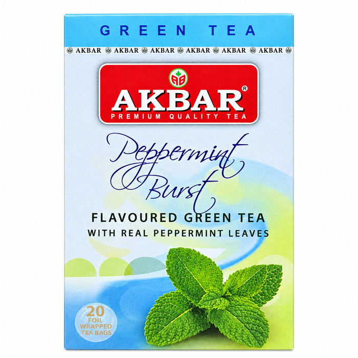 Akbar Flavored Green Tea - Peppermint Burst