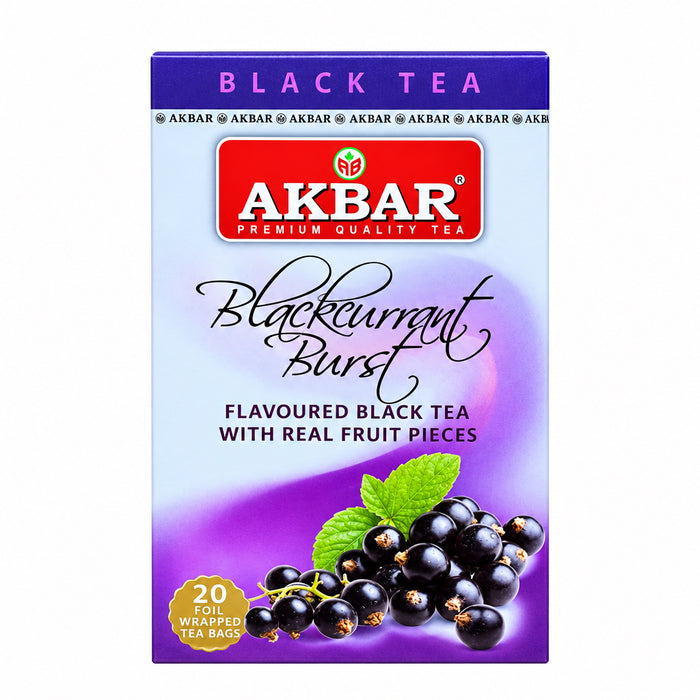Akbar Flavored Black Tea- Blackcurrant Burst