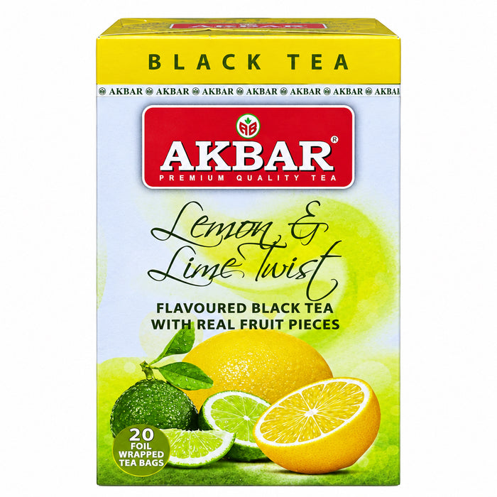 Akbar Flavored Black Tea - Lemon & Lime Twist