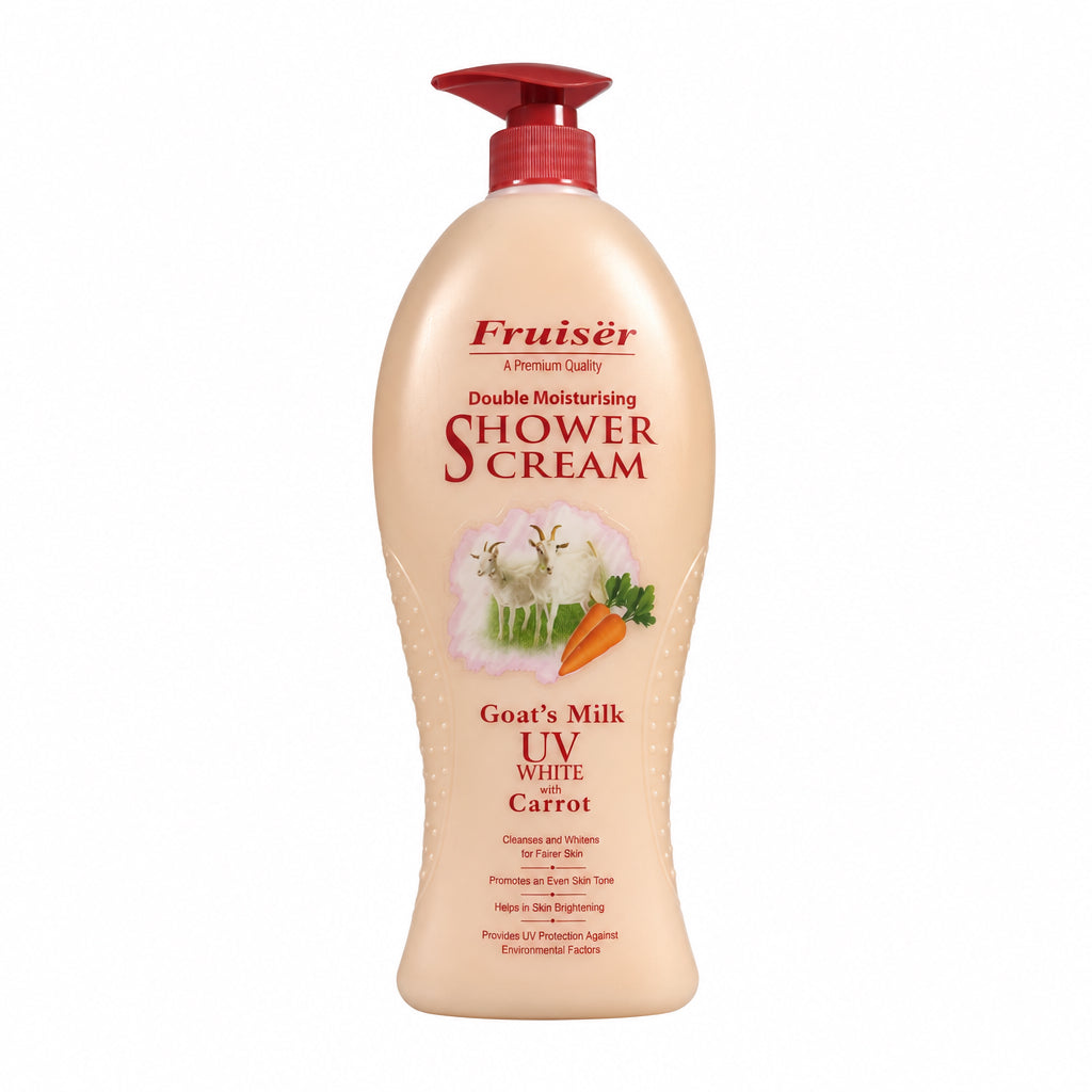 Fruiser shower cream (goat’s milk uv white with carrot) 1000ML