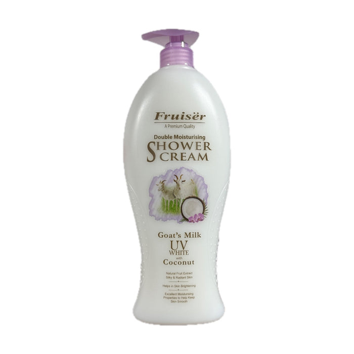 Fruiser shower cream (goat’s milk uv white with coconut) 1000ML