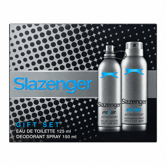 Slazenger Activesport Gift Set (Blue) Eau De Toilette 125ml / Deodorant Spray 150ml