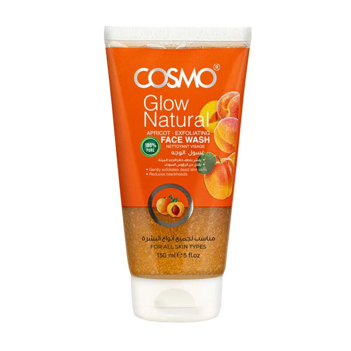 Cosmo glow natural face wash (apricot - exfoliating ) 150ML