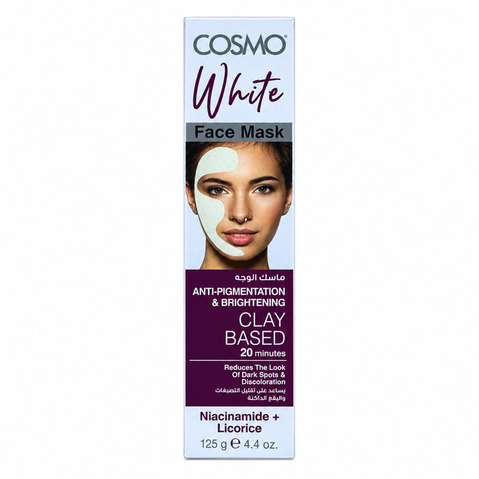 Cosmo White Anti-Pigment & Brightening Clay Face Mask 125g
