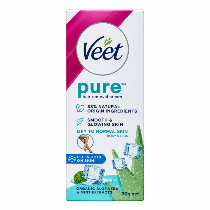 Veet Pure Hair Removal Cream - Dry To Normal Skin (Body & Legs) 30g