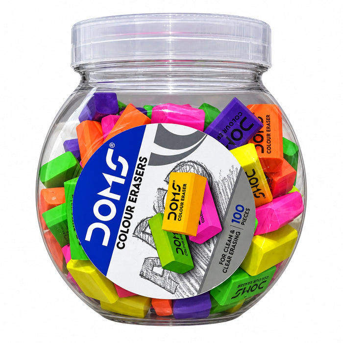 DOMS Colour Eraser 27 X 14 X 9mm (1 Piece)
