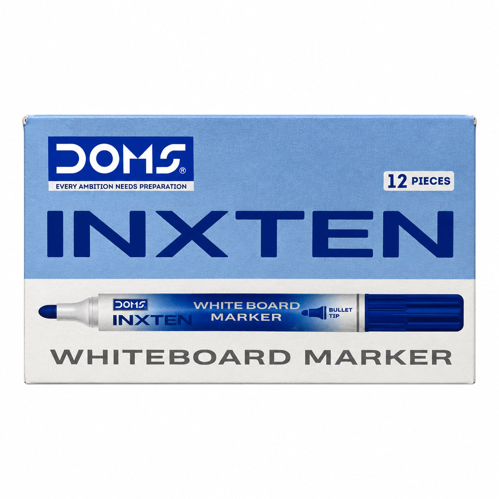 DOMS INXTEN Whiteboard Marker Blue Art No. 80764