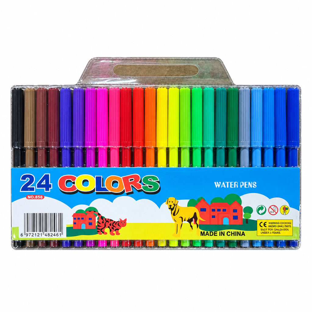 Colour Fibre Tip Pen 24 Colour : Item No. 858-24
