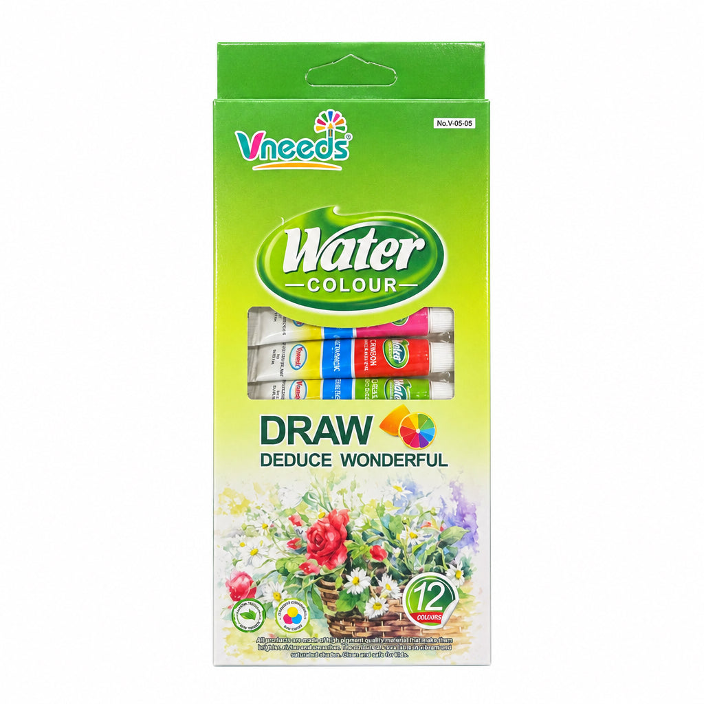Vneeds Tube Water Colour Draw Deduce Wonderful 12 Colours No. V.05.05
