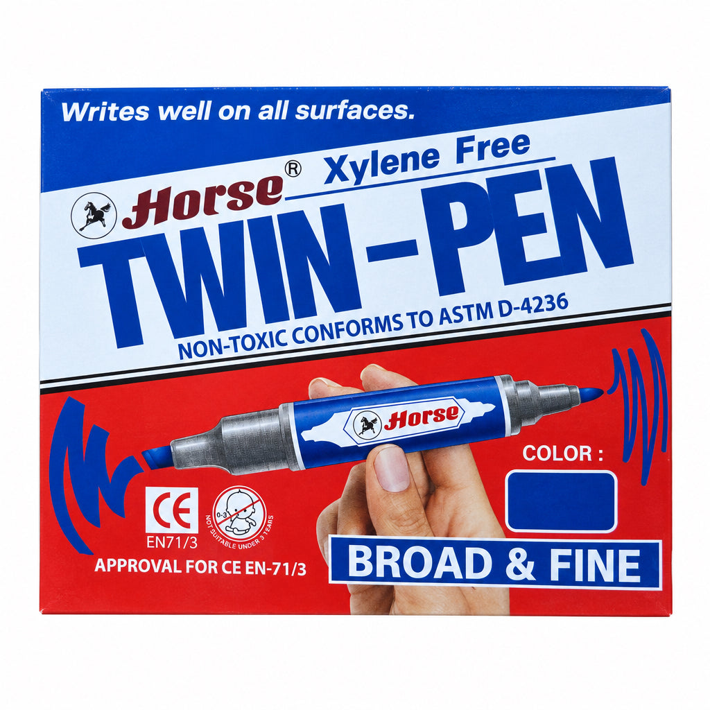 Horse Xylene Free Twin Pen Broad & Fine