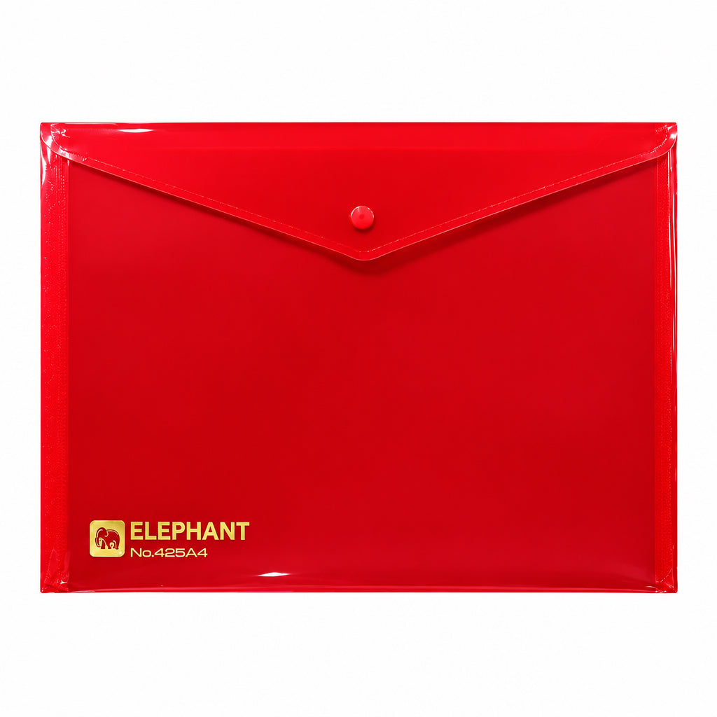 Clear Button File Assorted Colours Elephant No. 425A4
