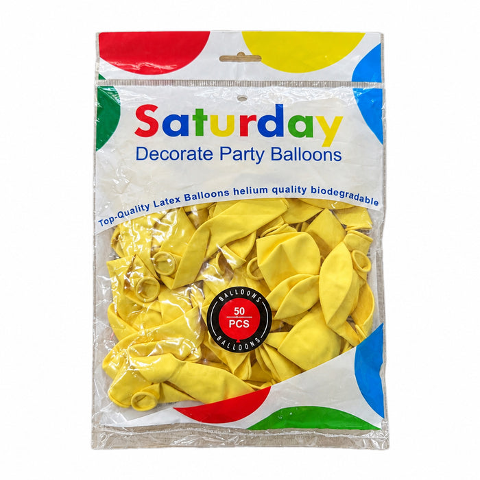 Balloon Pack Saturday Decorate Party Balloons 50Pcs No. YF-1587