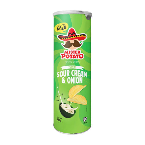 Mister Potato chips 160g (sour cream & onion)