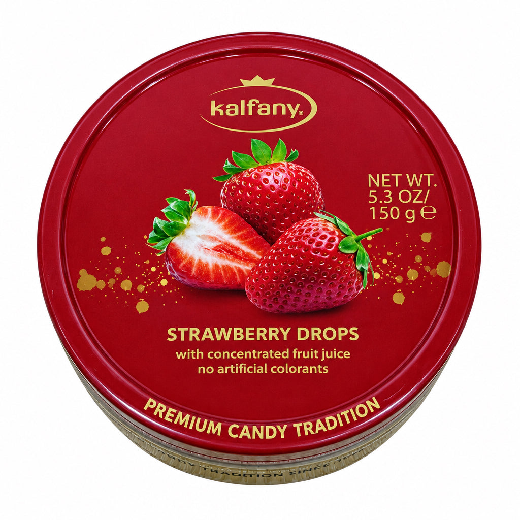 Kalfany Premium Candy Tradition - Strawberry Drops 150g