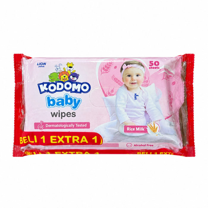 Kodomo Baby Wipes Rice Milk (50 Sheets)