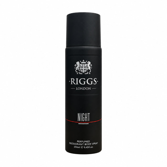 RIGGS LONDON 'NIGHT' Perfumed Deodorant  Body Spray 250ml