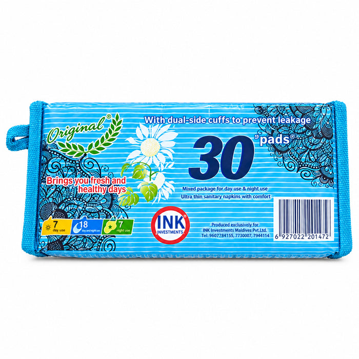 Original 30’s Pads (Blue) Mixed package for day use & night use