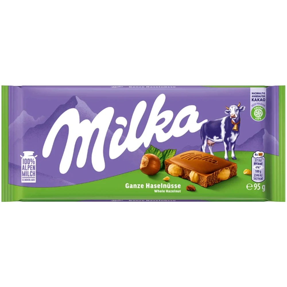 Milka Wholenut Chocolate 95g