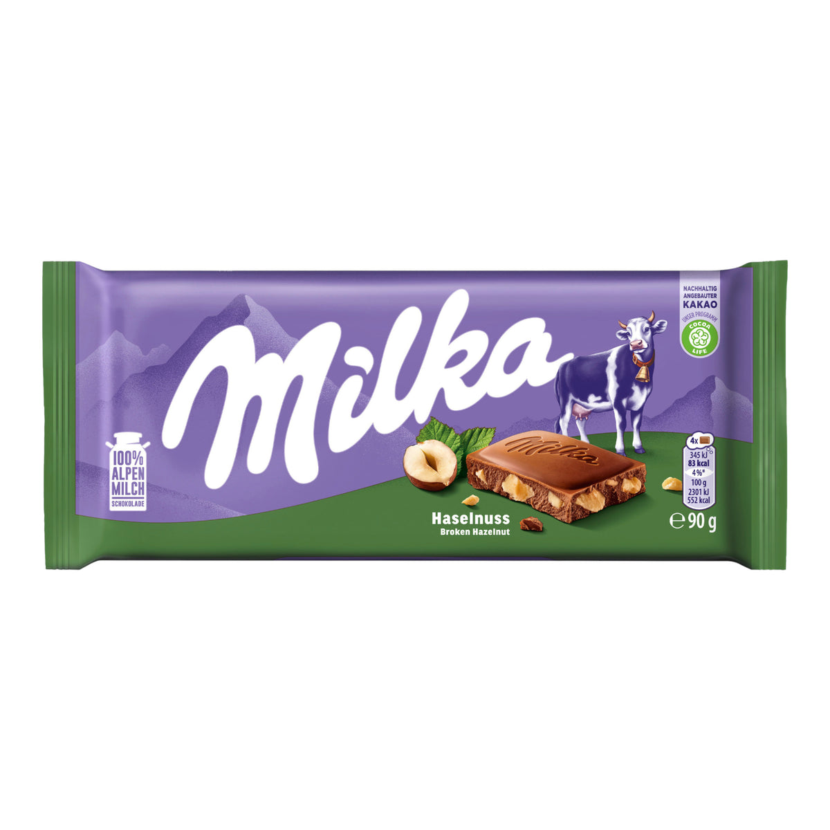 Milka Hazelnuts Chocolate 90g