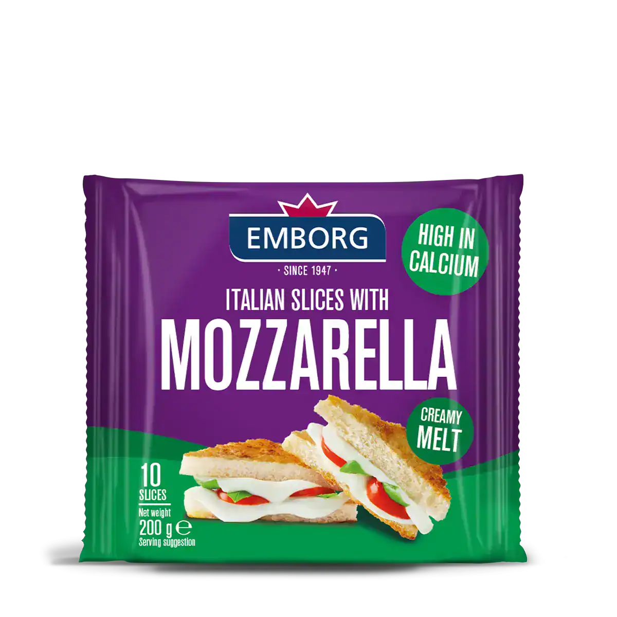 Emborg Processed Cheese 45% Italian Slices 200g
